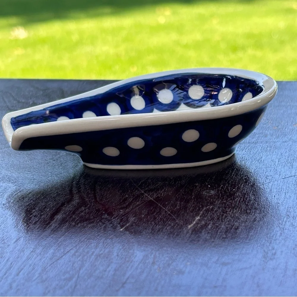 Vintage Polish Spoon Rest Hand-made in Poland